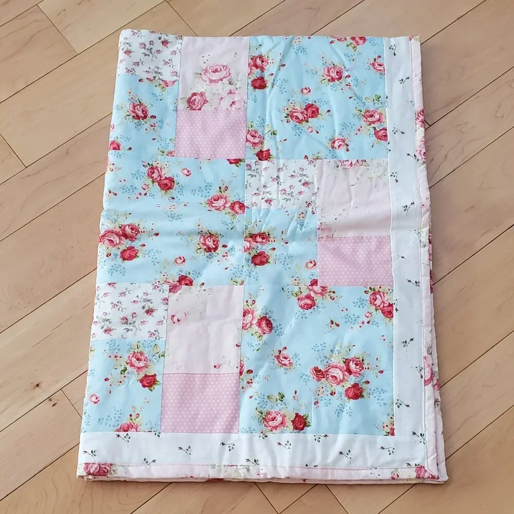 Handmade Patchwork Quilt Multicolor Not Pre-Washed 40